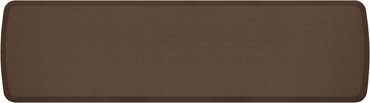 GelPro Elite Basketweave Khaki 20 in. x 72 in. Comfort Kitchen Mat, Green