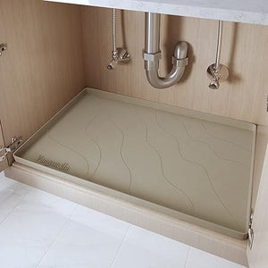 Silicone Waterproof Extra Thick Under Sink Rubber Mat Drip Tray