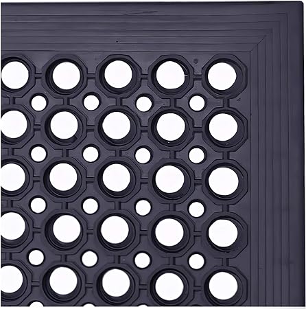 3x5 Rubber Floor Mat & Rug Non-Slip Padded Cushion Anti-Fatigue