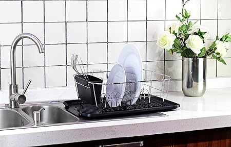 Universal Polypropylene Dish Drain Board for kitchen (Black