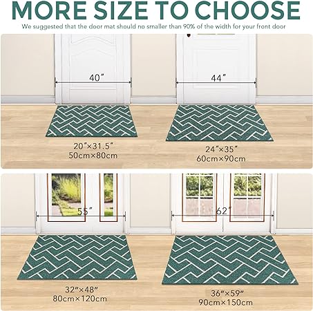 LOCHAS Inside Door Mats For Front Do Or, 36X59 Large Door Mat