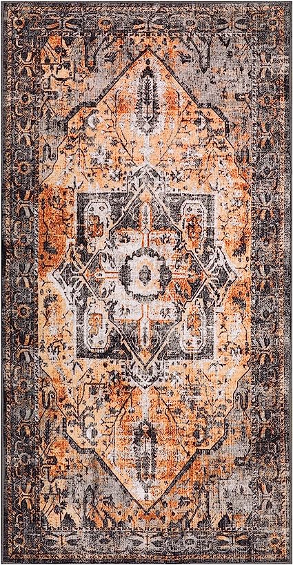 Washable Non-Slip Small Vintage Runner Rugs – Modern Rugs and Decor