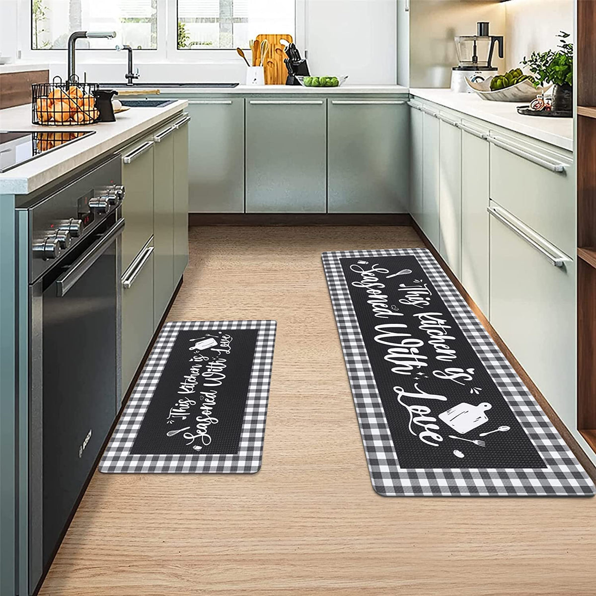  Alishomtll Fall Kitchen Mats for Floor, Set of 2