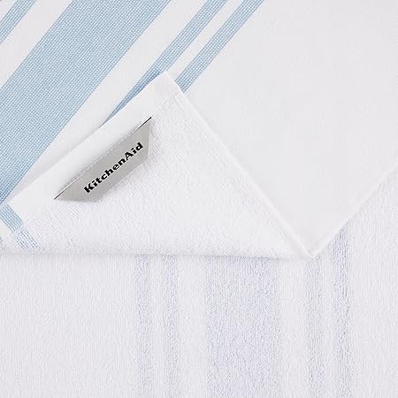 KitchenAid Stripe Gingham Dual Purpose Kitchen Towel 3-Pack Set