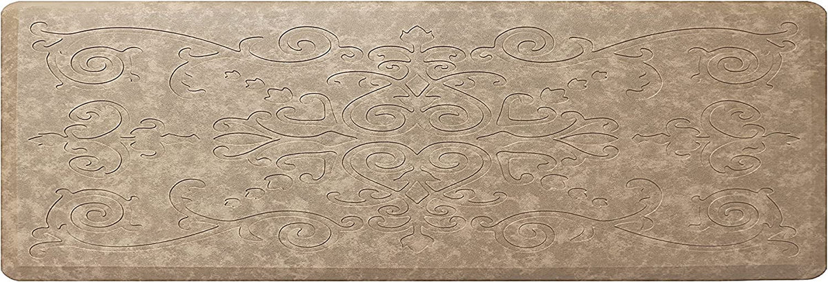 Medallion Embossed Cushioned Anti Fatigue Thick Non Slip Waterproof Kitchen  Rugs (Taupe, 20 in 2023