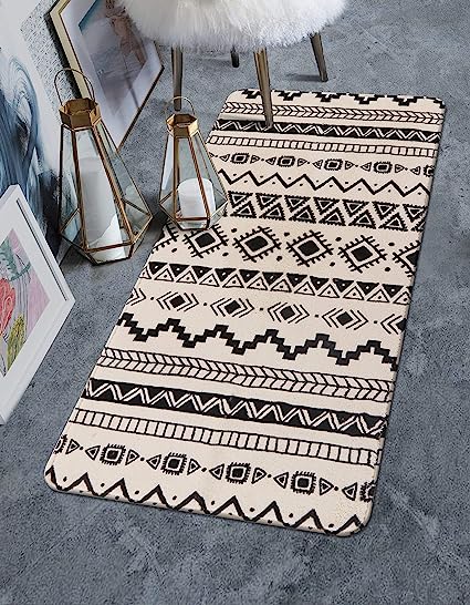 2X3 Rug Non Slip Washable Throw Rugs with Rubber Backing Modern Abstract  Entrywa