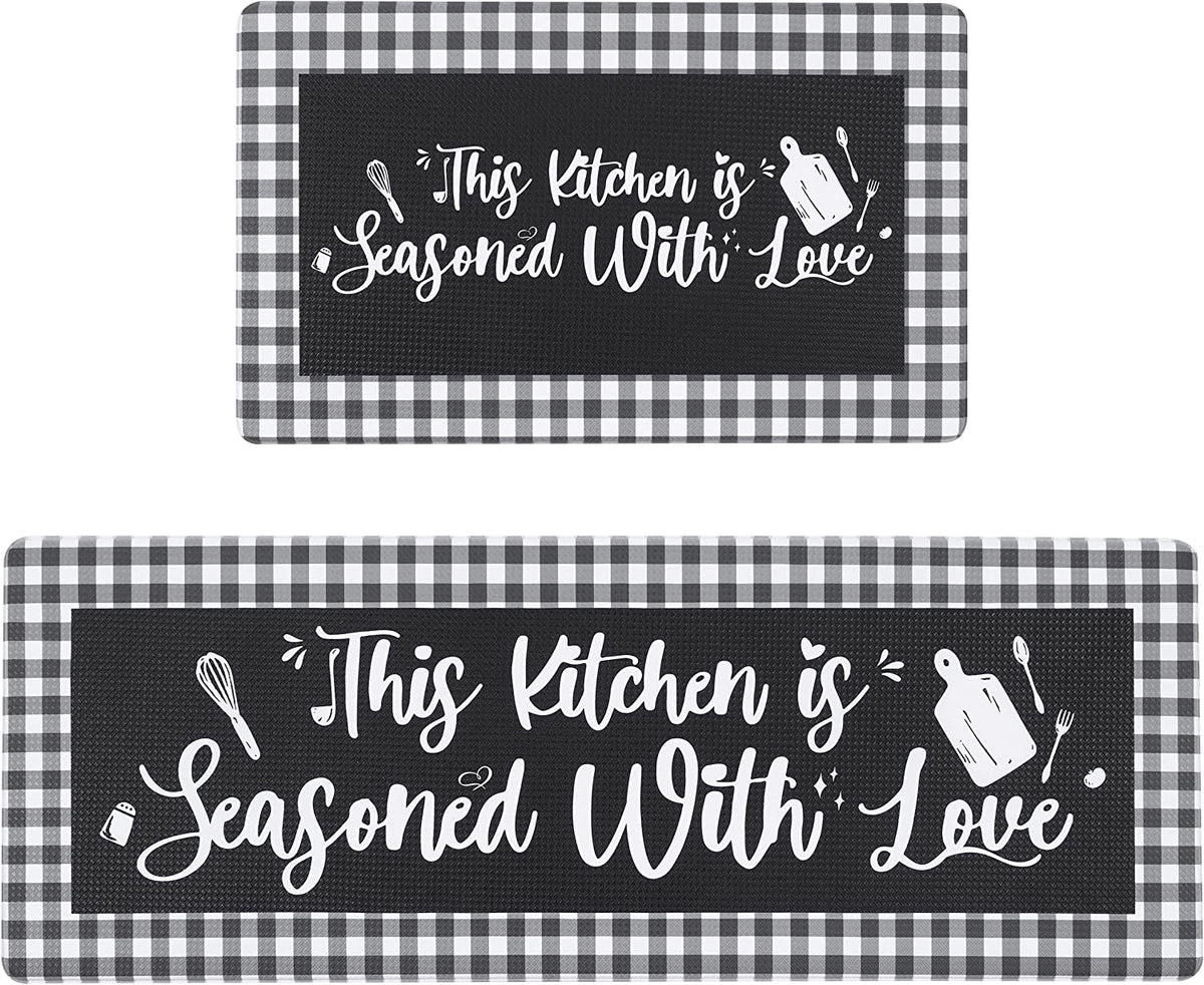  Alishomtll Fall Kitchen Mats for Floor, Set of 2