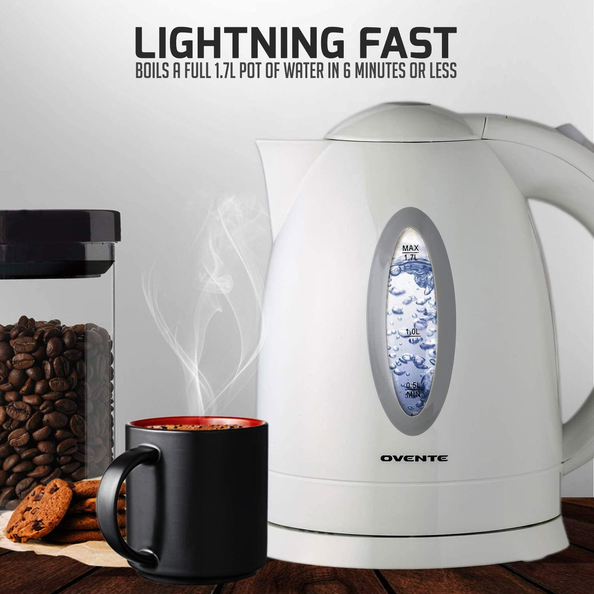 Hot Sale Coffee Tea Pot Heater 1.7 Liter Water Warmer Electric Kettle -  China Electric Kettle and Household Machine price