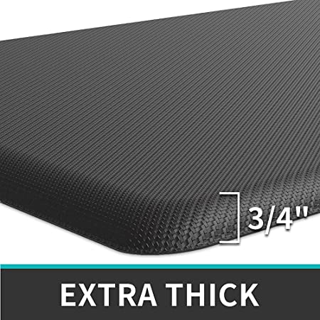 Bertech Anti Fatigue Vinyl Foam Floor Mat,Wide 4x4'x 3/8 Thick