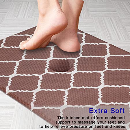 Kitchen Mat 0.47inch Cushioned Anti-Fatigue Kitchen Rug,Non Slip Water –  Modern Rugs and Decor