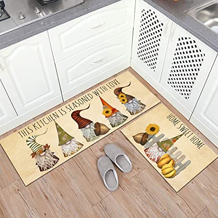 Kitchen Rugs and Mats Kitchen Decor Gnome 17x29 Inch-17x47 inch Christmas