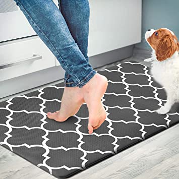 Kitchen Mat Cushioned Anti-Fatigue Floor Mat, 17.7x30, Waterproof No –  Modern Rugs and Decor