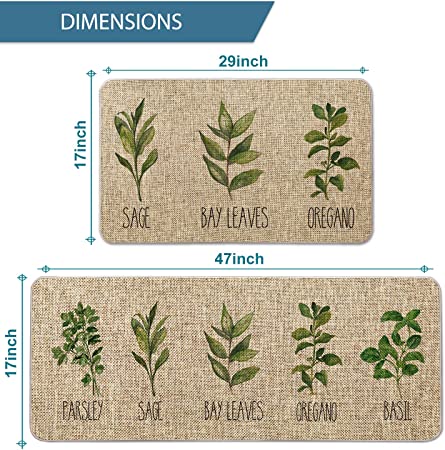  Artoid Mode Kitchen Quotes Kitchen Mats Set of 2, Seasonal The  Kitchen is The Heart of The Home Cooking Sets Holiday Party Low-Profile  Floor Mat - 17x29 and 17x47 Inch: Home