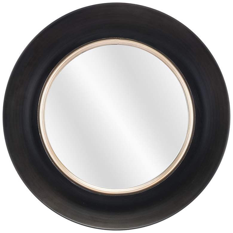 Zuo Modern Luna Black Round Mirror