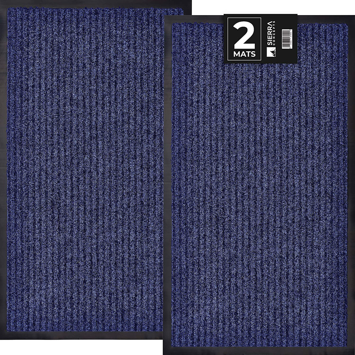 2 Pack Striped Door Floor Mat Indoor Outdoor Rug Entryway with Rubber –  Amazingforless