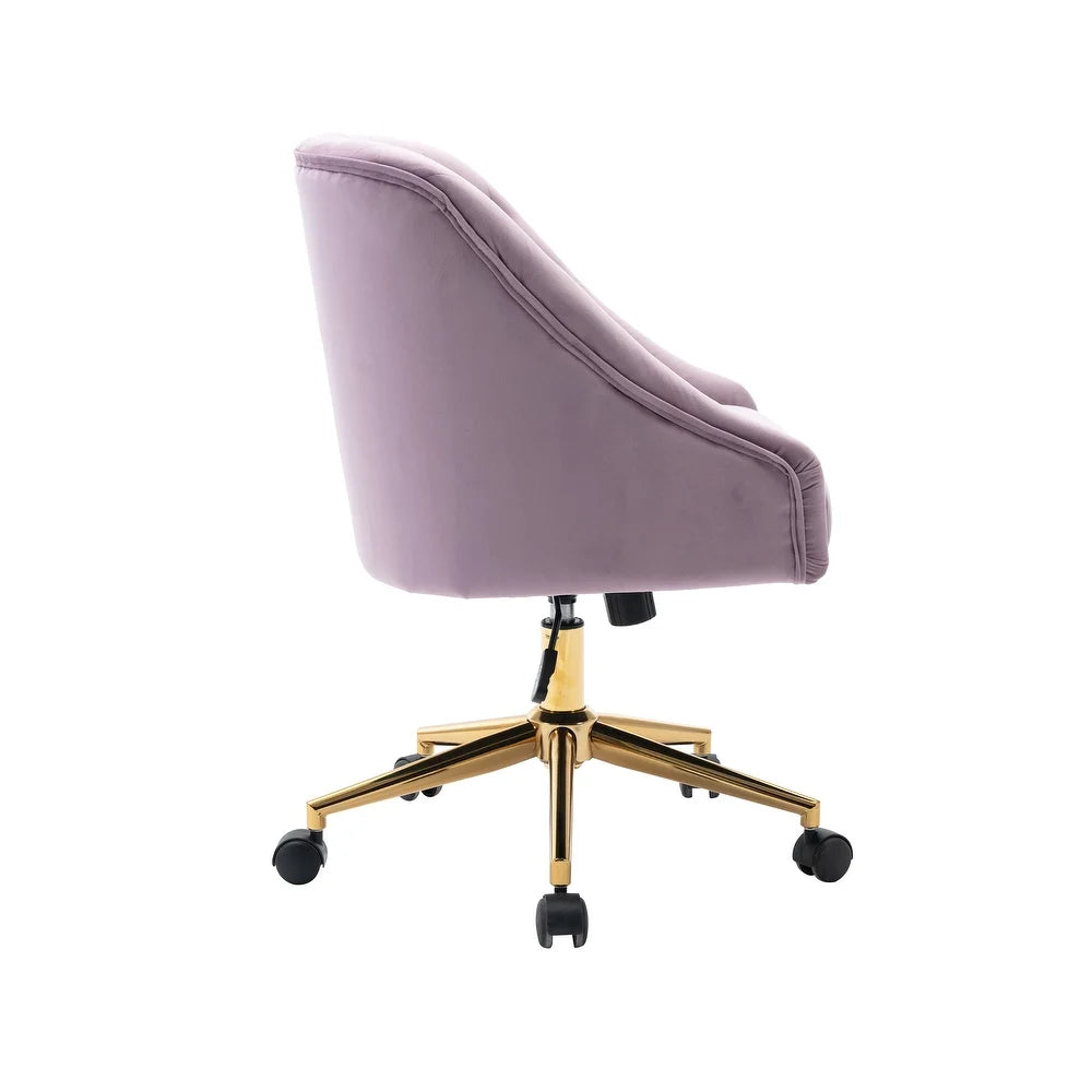 Velvet office best sale chair gold