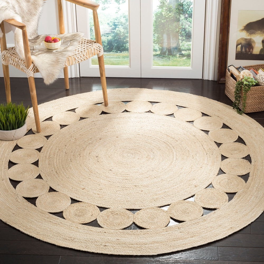 large round natural seagrass floor rugs