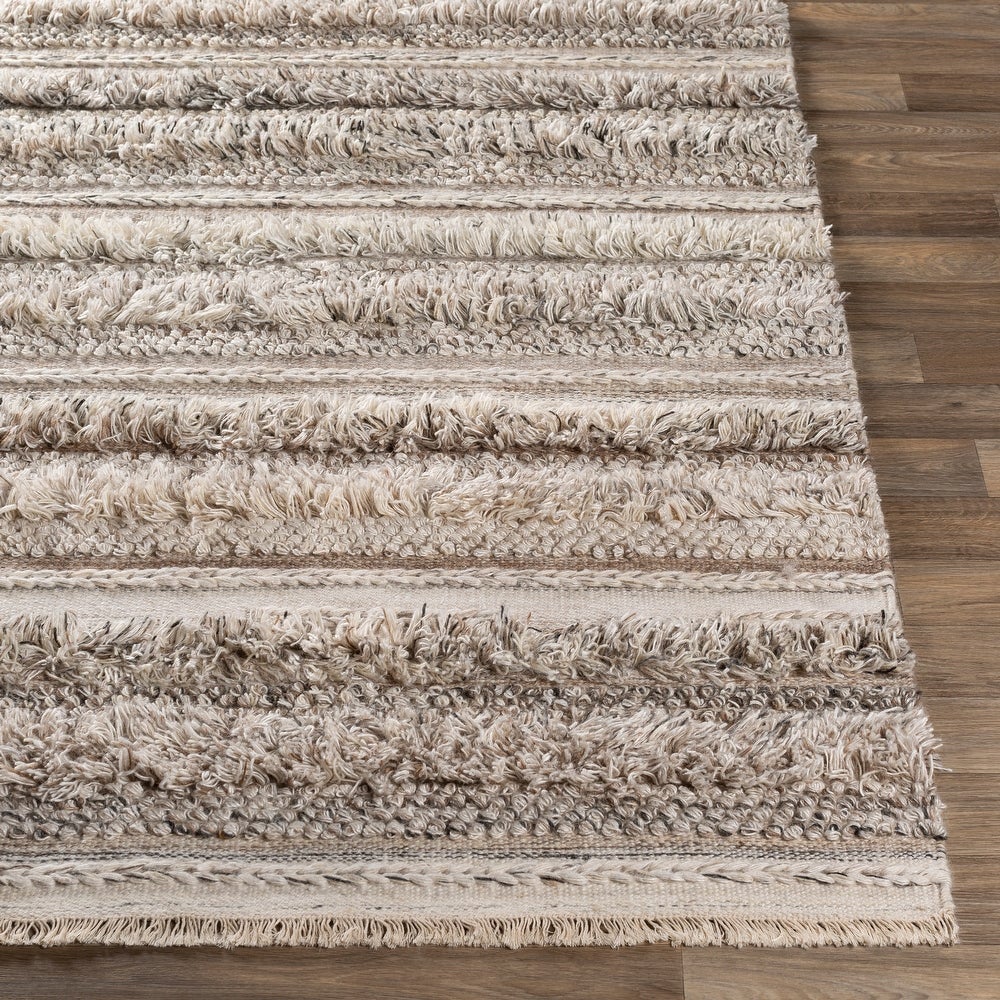 Coda Wool/Viscose Hand Woven Industrial Rug