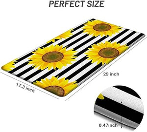 Anti Fatigue Mats for Kitchen Floor Cushioned, Non Skid Washable Memory Foam Kitchen Rugs and Mats for Bedroom, Office, Sink, Laundry 17.3*29''