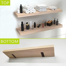 Floating Shelves for Wall Decor, Bedroom Bathroom Storage, 2-Pack(30"×6.7"×1.6", Burlywood)