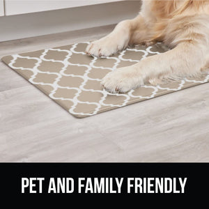 2 Piece Anti Fatigue Cushioned Kitchen Floor Mat Set, Supportive Padded Memory Foam Rugs