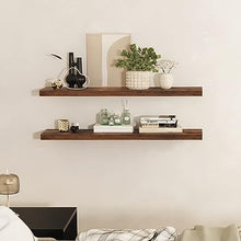 36" Floating Shelves for Bathroom, Bedroom, Kitchen, Living Room, Laundry Room, Wall Storage, Book, Photo Display, Set of 2