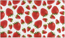 Strawberry Cat Kitchen Mats Set 2 Piece