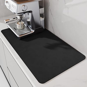 Retro Coffee Patterns Pads, Rubber Absorbent Dishwashing Mats