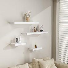 9" Deep White Floating Shelf Set of 2, Wall Shelves for Bathroom, Living Room, Bedroom, Modern Home Decor, 16" W x 9" D x 2" H