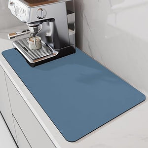 Xinlie Coffee Machine Drying Mat, Quick Drying Drying Mat, Dishes, Absorbent Drying Mat for Coffee Machine, Kitchen, Sink, Beige, 16x20inch, Size: 16 x 20