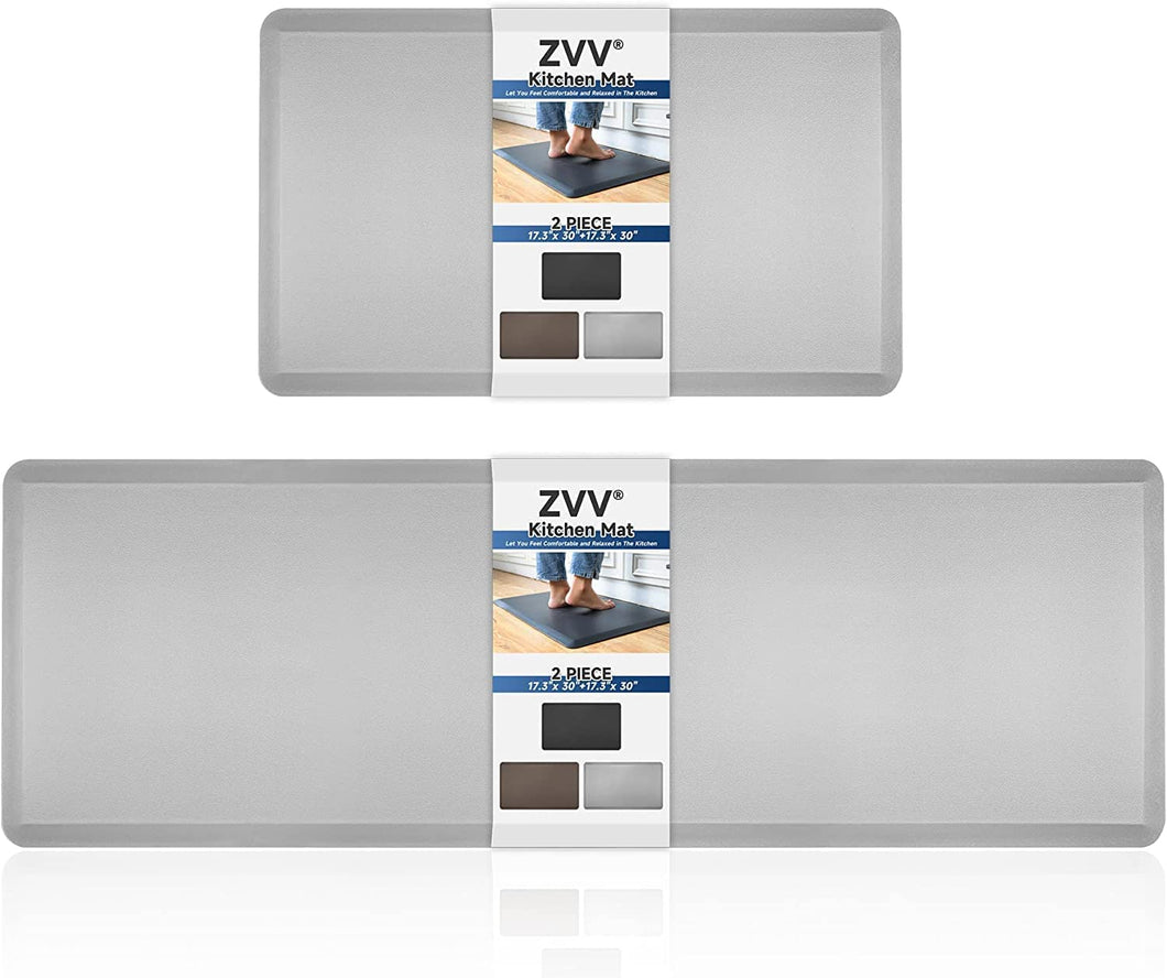 ZVV 2PCS Kitchen Mat Cushioned Anti Fatigue Kitchen Rug,17.3  Anti fatigue  flooring, Memory foam kitchen mat, Anti fatigue kitchen mats