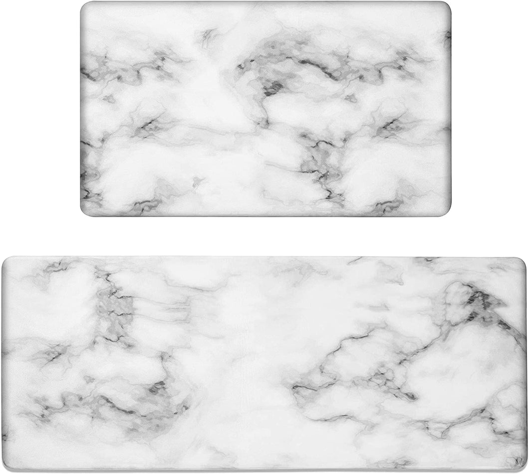 Marble Kitchen Mats for Floor (2 PCs)