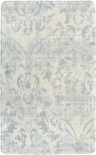 Non-Slip Damask Small Accent Distressed Throw Area Rug (2' x 3', Gray)