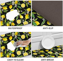 Anti Fatigue Mats for Kitchen Floor Cushioned, Non Skid Washable Memory Foam Kitchen Rugs and Mats for Bedroom, Office, Sink, Laundry 17.3*29''