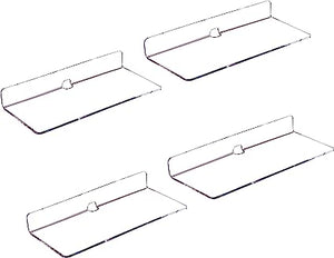 Great Choice Products Acrylic Floating Shelves 9 Inch 4 Pack