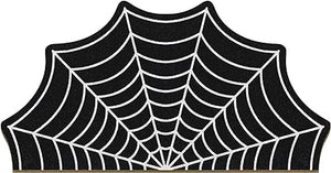 Halloween Door Mat Spider Web Doormat Halloween Rug Non Slip Goth Bath Mat Witchy Goth Rugs for Bathroom Kitchen Living Room Indoor Outdoor Fall Halloween (Spider, 17.72 x 29.53 Inch)