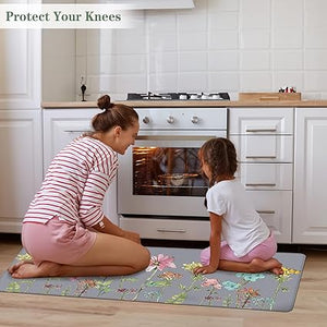 Non Slip Sets of 2, Cushioned Anti Fatigue Kitchen Mats for Floor, Non Skid Washable