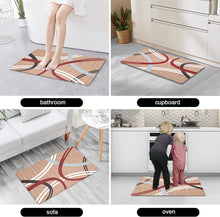 Modern Abstract Design Cushioned Anti Skid Waterproof Mat