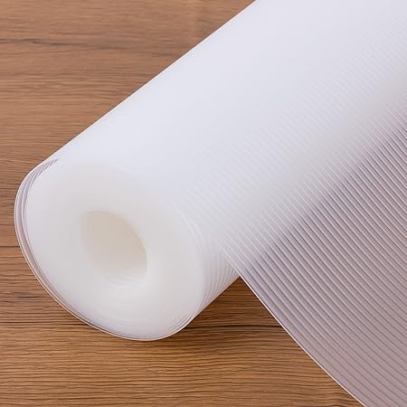 Shelf Liner White - Non-Adhesive Shelf Liners for Kitchen Cabinets