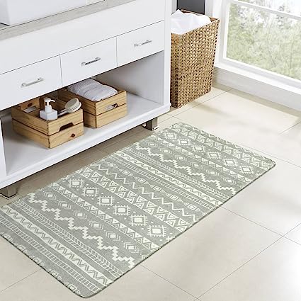 Lahome Geometric Kitchen Mat 2x3 Washable Area Rugs Small Throw Entryway  Rug Non-Slip Kitchen Mats for Floor，Indoor Door Mats for Entry, Accent