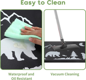 2 Pieces Bear Kitchen Mats Rugs, Add a Touch of Nature to Your Space