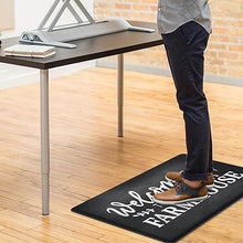 Non Skid Washable Anti Fatigue Mat Waterproof Cushioned Kitchen Matt for Standing 17.3"x29", Farmhouse