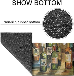 Set of 2,Anti Fatigue Mats for Kitchen Floor, Comfort Standing, Non-Slip Washable Cushioned Anti Fatigue Rug, 17'' X 47'' + 17'' X 30''…