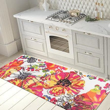 Modern Bright Flowers Anti Fatigue Standing Mat 18" x 30" Cream