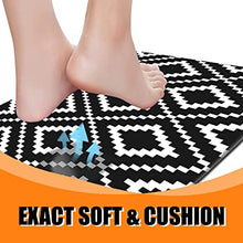 Set of 2 Anti Fatigue Non-Slip, Thick Cushioned, Waterproof, Heavy Duty PVC Foam Kitchen Rugs