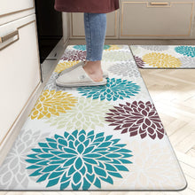 Anti Fatigue Set of 2 Waterproof Non Slip Kitchen Mats 17"x48"+17"x28"