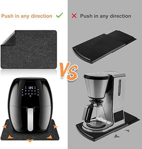 Heat Resistant Mat for Air Fryer, 2 Pcs Heat Resistant Pad Countertop Protector Mat Coffee Maker Mat for Countertops with Sliding Function for Air Fryer, Blender, Coffee Maker, Toaster