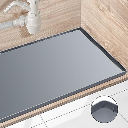 Under Sink Liner, Silicone Mats Shelf Liner for Kitchen Cabinet