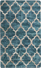 Moroccan Distressed Non-Slip Washable  Throw Area Rug - (2’X 3’, Blue)