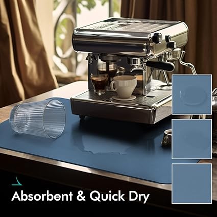 Quick Absorption Drying Mat Kitchen Coffee Station Bar Dish Rack Counter Mat